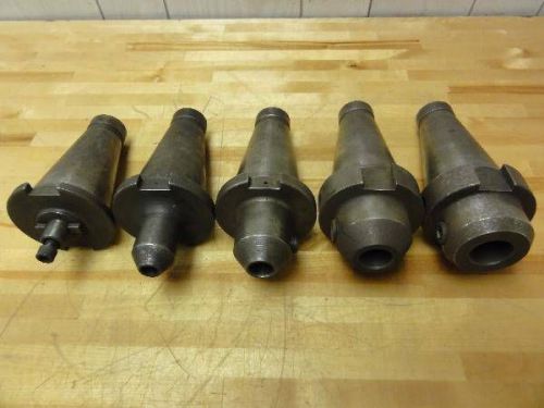 (5) nmtb50 end mill tool holders, end mill, shell, doall, cnc for sale
