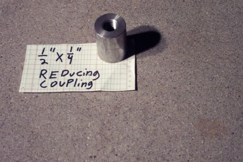 REDUCING COUPLING 1/2&#034; X 1/4&#034; STAINLESS STEEL