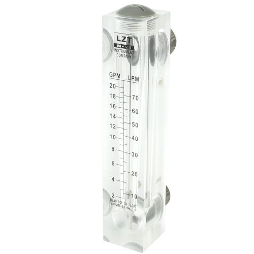NEW 1&#034; PT Thread Input 2-20 GPM Water Liquid Flow Measuring Flowmeter