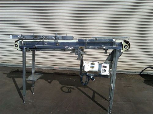 12&#034; x 72&#034; l stainless food product conveyor with 3/4 hp drive for sale