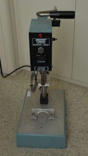 Used toman tool corp. benchtop  2010 thermal assembly system press powers on! for sale