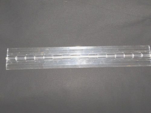 Qty 1 clear petg piano hinge 1-3/4&#034; x 12&#034; for sale
