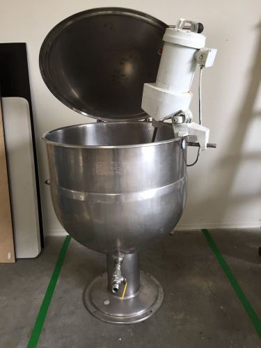 50 Gallon Jacketed Kettle with Lightnin Mixer