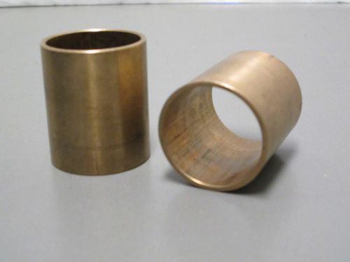 1-1/8 IN I.D. x 1-1/4 IN O.D. x 1-1/2 IN L, SAE 660 Cast Bronze Bushing Lot of 2