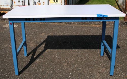 Used esd 60&#034; x 30&#034; lab bench table plastic laminate iac industries electrostatic for sale