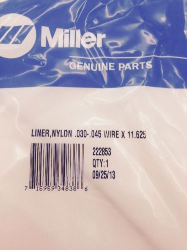 Miller , Liner, Nylon, Wire Size .030-.045 In., Material Nylon, 222853
