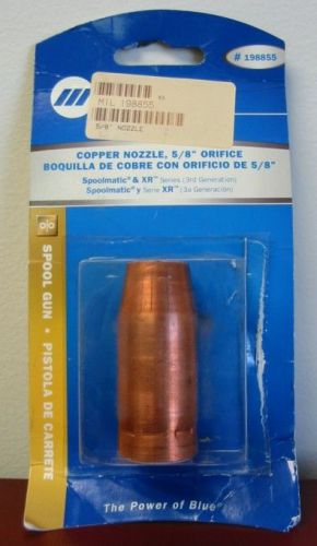 Miller genuine copper nozzle, 5/8&#034; orifice for spoolmatic &amp; xr - 2pk - 198855 for sale