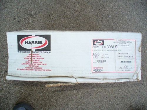 Mig stainless welding wire harris er308lsi. .025&#034; dia. x 25 pound spool. for sale