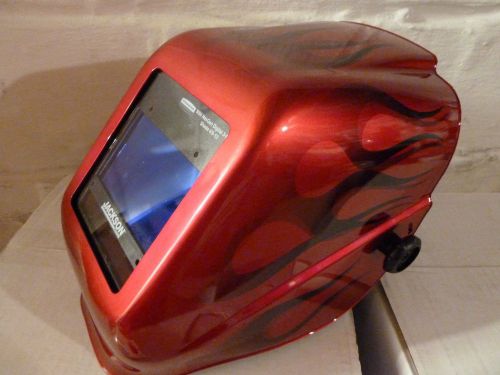 Jackson nexgen halo x i2 red flames auto dark darkening welding helmet w60 eqc for sale