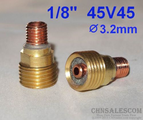3 pcs 45V45 Collet Body Gas Lens for Tig Welding Torch WP-9-20-25 3.2mm 1/8&#034;