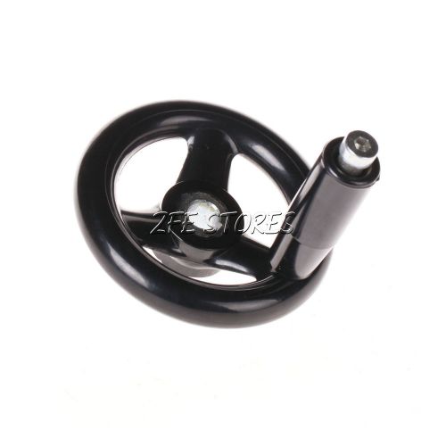 New Hand Wheel 100mm*12mm Spoked Black For Milling Machine Grinder High Quality