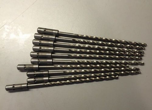 Guhring Quick Disconnect Drill Bits Size: .1615 OAL: approx. 5 3/4&#034; Lot of 10
