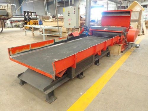 Weima tiger-1300 wood waste mill grinder 48&#034;x17&#039; infeed shaker pan conveyor 75hp for sale