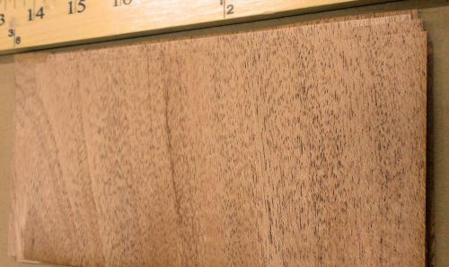 African Mahogany wood veneer 7&#034; x 4&#034; with no backing (raw) &#034;A&#034; grade