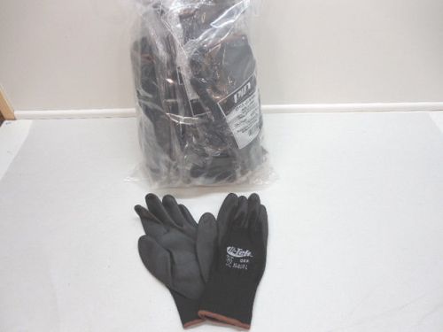 25 pair pip g-tek  33-b125 size lg  urethane palm coated work gloves for sale
