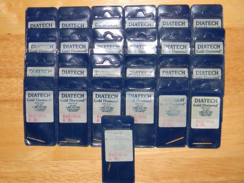 Lot of 25 alpen diatech gold diamond burs 862/016 862 016 862-016 r8625c014fg for sale