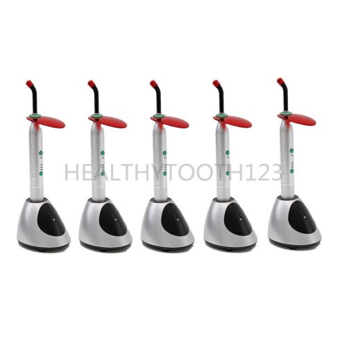 5 dental cordless wireless led orthodontics curing lamp cure light 2000mw for sale