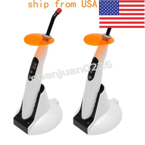 2 pc dental wireless cordless led curing light led-b style for sale