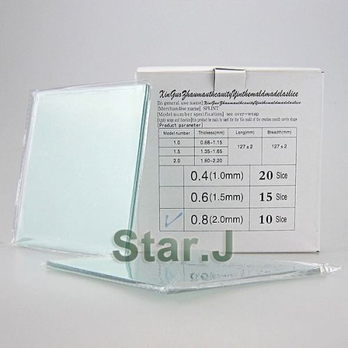 15pcs Dental Lab Splint Thermoforming Material for Vacuum Forming Hard 1.5mm NEW