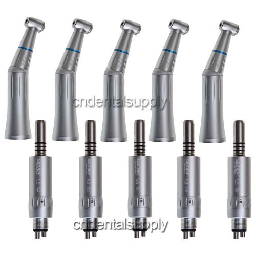 5 dental low speed handpiece contra angle air motor inner water spray 4 hole st for sale