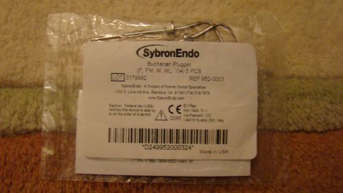 Sybron endo Buchanan plugger size F, FM, M, ML, L all .04 Taper