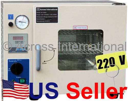 0.9 cu ft 220v lab desktop digital vacuum drying oven 300°c 12x12x11&#034; ce for sale