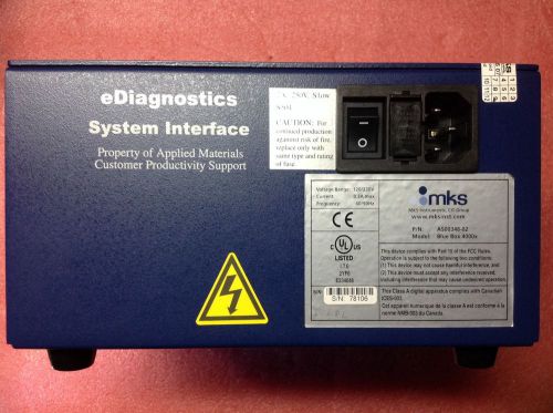 Applied Materials MKS Blue Box 4000x eDiagnostics System Interface