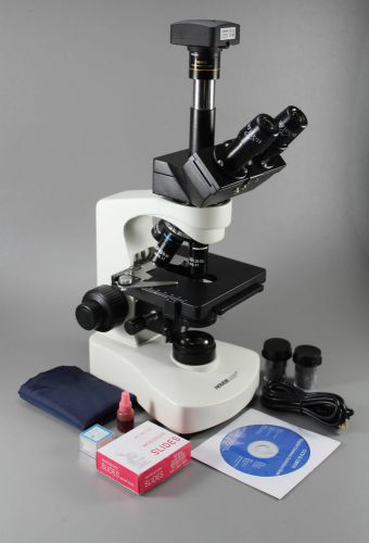 Trinocular Research Microscope w SemiPlan Obj.+ Research 5MP Cam+MeasSoftware