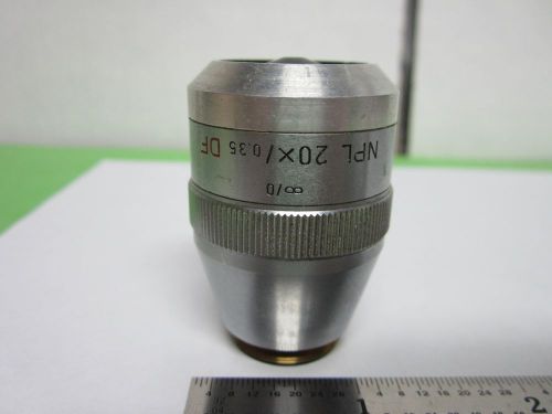 Optical microscope ergolux 20x objective leitz germany optics as is bin#3c-1-a for sale