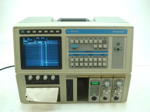 Gould WindoGraf 40-8474-00 Chart Recorder w/ ECG/Biotach &amp; Transducer Modules