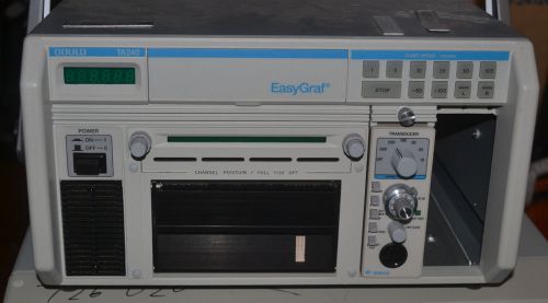 Used Gould TA 240 EasyGraf Portable Recorder &amp; Gould WindoGraf Chart Recorder