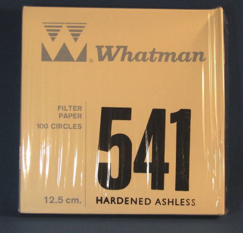 Whatman Hardened Ashless Grade 541 Circles 12.5cm Box of 100