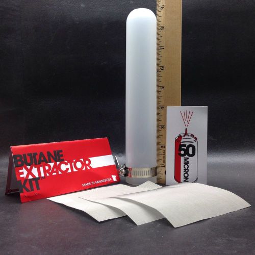 9&#034; X 1.75 D. Extractor Kit ( 3) Reusable 4x4 50micron 316T Filters and EZ Clamp