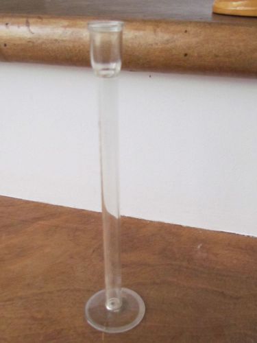 Vintage Standing Glass Test Tube Beaker Percentage Marks