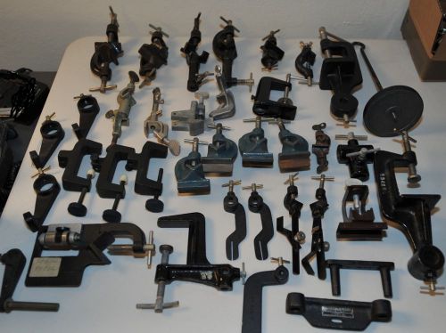 Lot of 37 Various Vintage Science Lab Clamps and Accessories Cenco Fischer Etc.