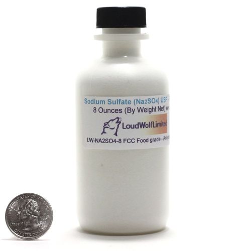 Sodium Sulfate Anhydrous  Ultra-Pure (99% )  8 Oz  SHIPS FAST from USA
