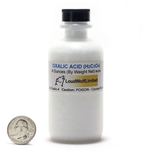 Oxalic Acid / Fine Powder / 4 Ounces / 99.8+% Pure / SHIPS FAST FROM USA