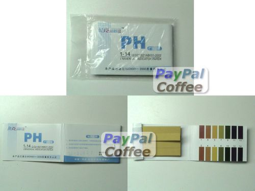 80 Full Range 1-14 pH Test Paper Strips Litmus Test Kit Urine Saliva Universal