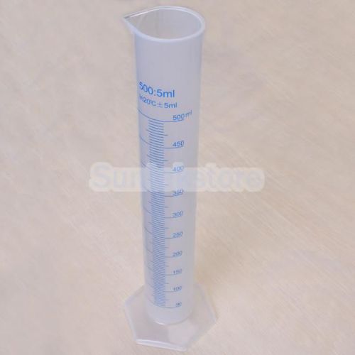 500ml kitchen plastic graduated measuring cylinder tube lab laboratory test for sale