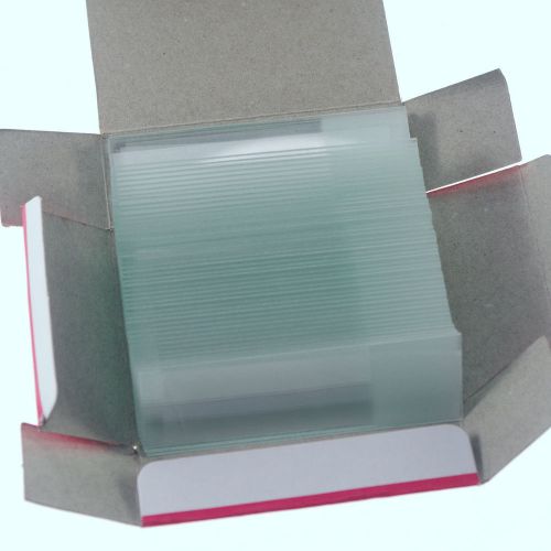 200x microscope micro slides glass 25.4mmx76.2mm frosted new