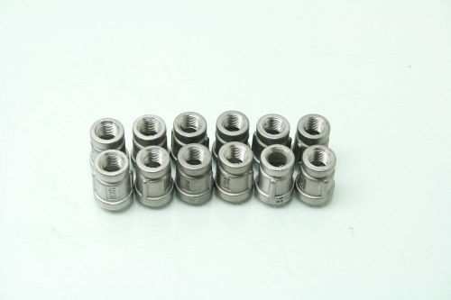 12 all-mro 304 stainless steel 1/4&#034; x 1/8&#034; npt reducing pipe fitting for sale