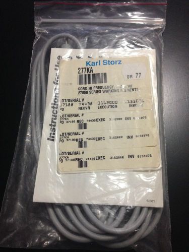 Storz 277KA Cord, HI frequency F/use W/ 27050 series working elements