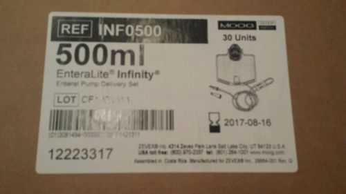 500 ml infinity pump bags. Box of 30