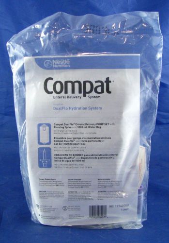 Nestle Compat Enteral Feeding Dualflo Hydration Set 19940700 - 30 Pack - 07/15