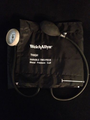 Welch allyn thigh durable 2 piece blood pressure cuff good condition for sale