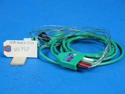 Ndm leadwire 5 lead ecg 20-5022 6 pin connector medical for sale
