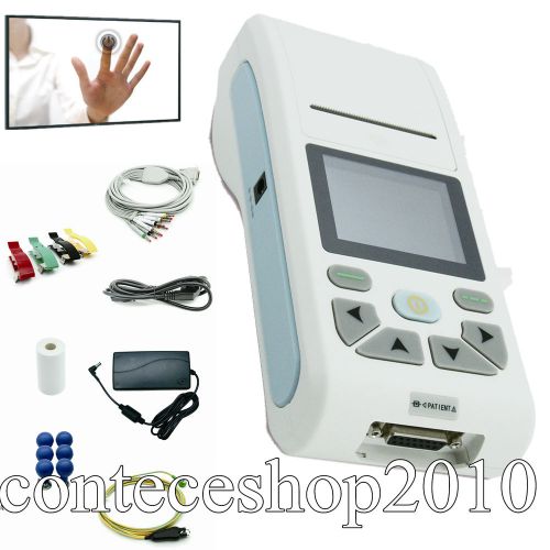 With touch screen,12-lead ecg/ekg machine + thermal printing system, ecg90a for sale