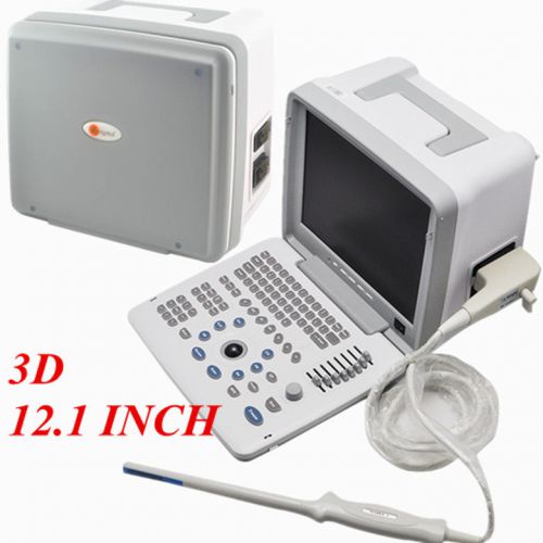 12.1 Inch Full Digital Portable Ultrasound Scanner Transvaginal Probe 3D Station