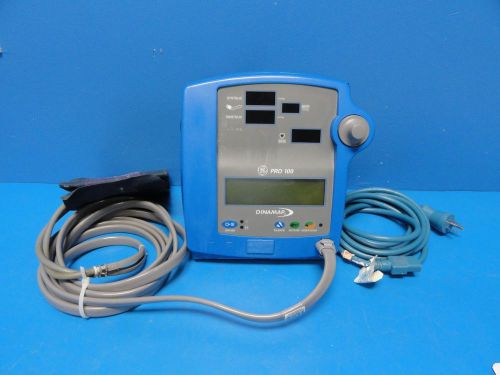 Ge dinamap pro 100 vital signs patient care monitor w/ cuff &amp; hose (bp map bpm ) for sale