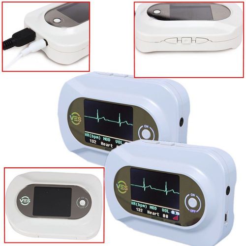 Visual Electronic Stethoscope stethophone ECG PR SpO2